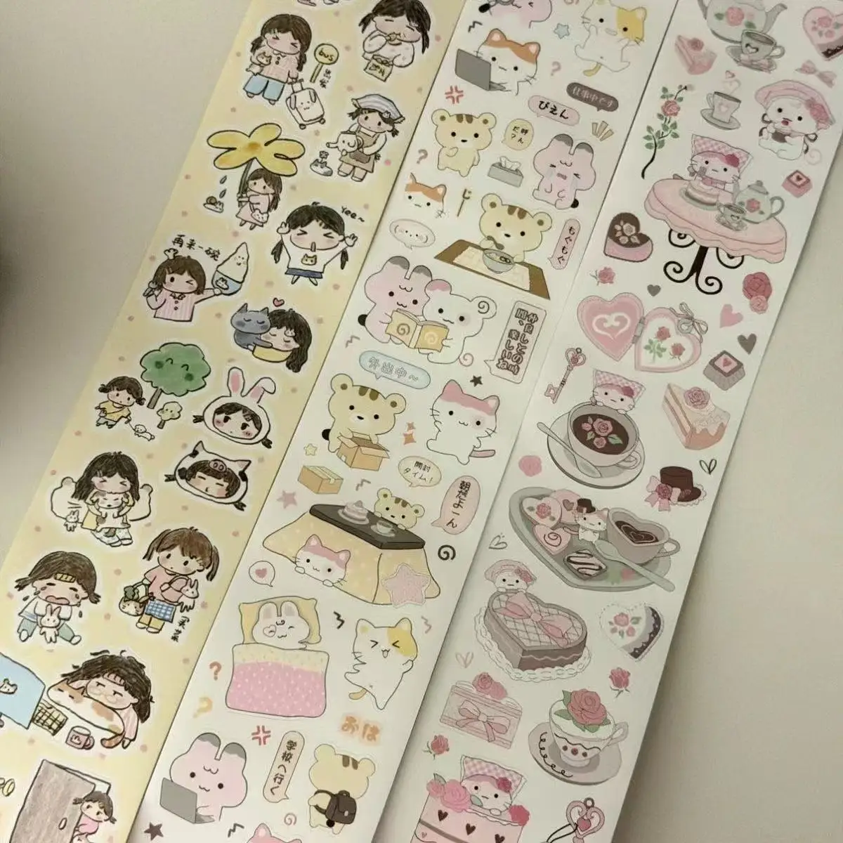 Japanese Cute Sticker Melo Original Sticker Roll Blue Signal Character Die Cutting Tape Repackaged Handbook Decorative Sticker