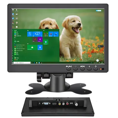 10.1 인치 HD 자동차 모니터 LCD 디지털 화면 1024*600 IPS 모니터링 HDMI VGA AV BNG SUB