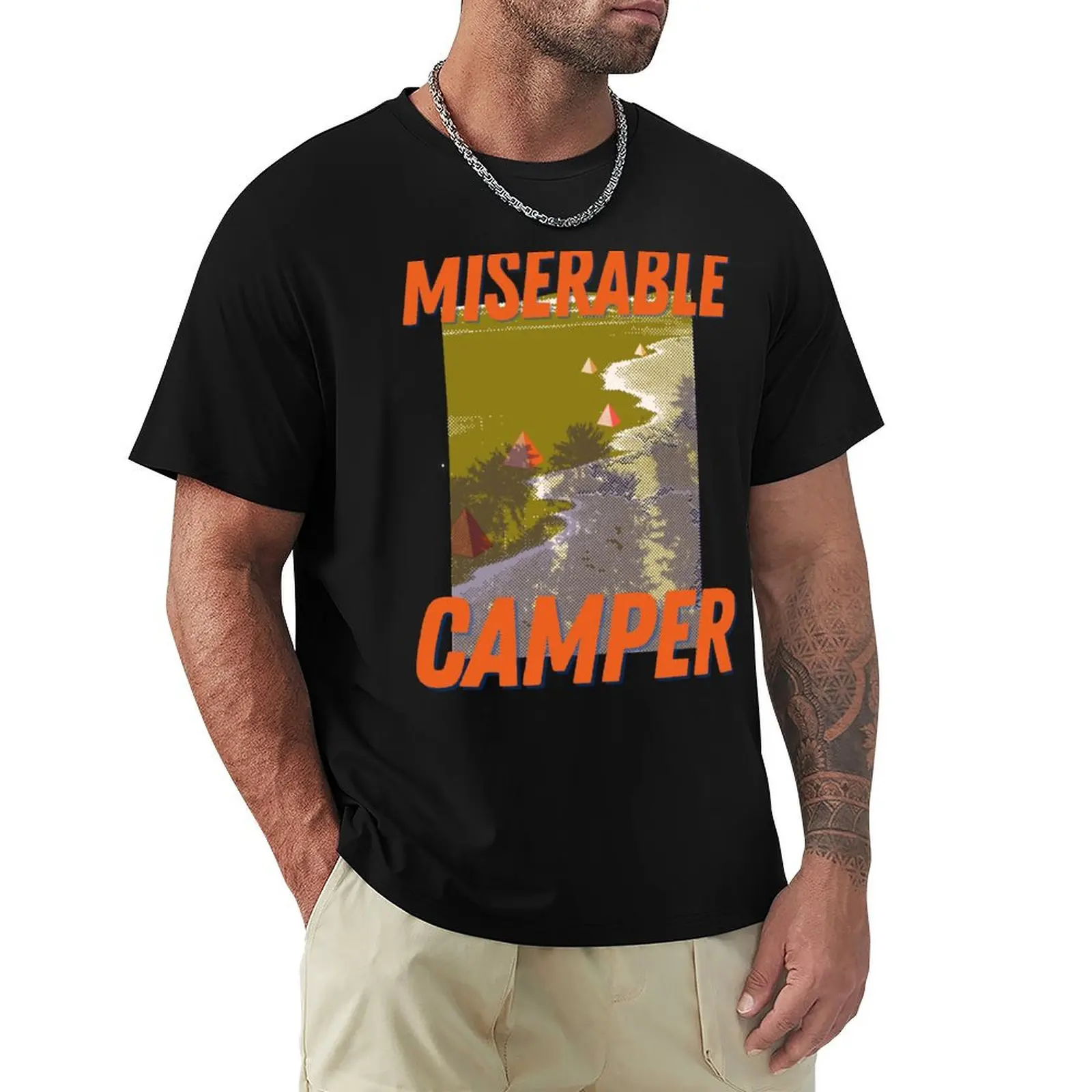 

Miserable Camper T-Shirt shirts graphic tee Funny t-shirt customs design your own blanks T-shirts for men cotton