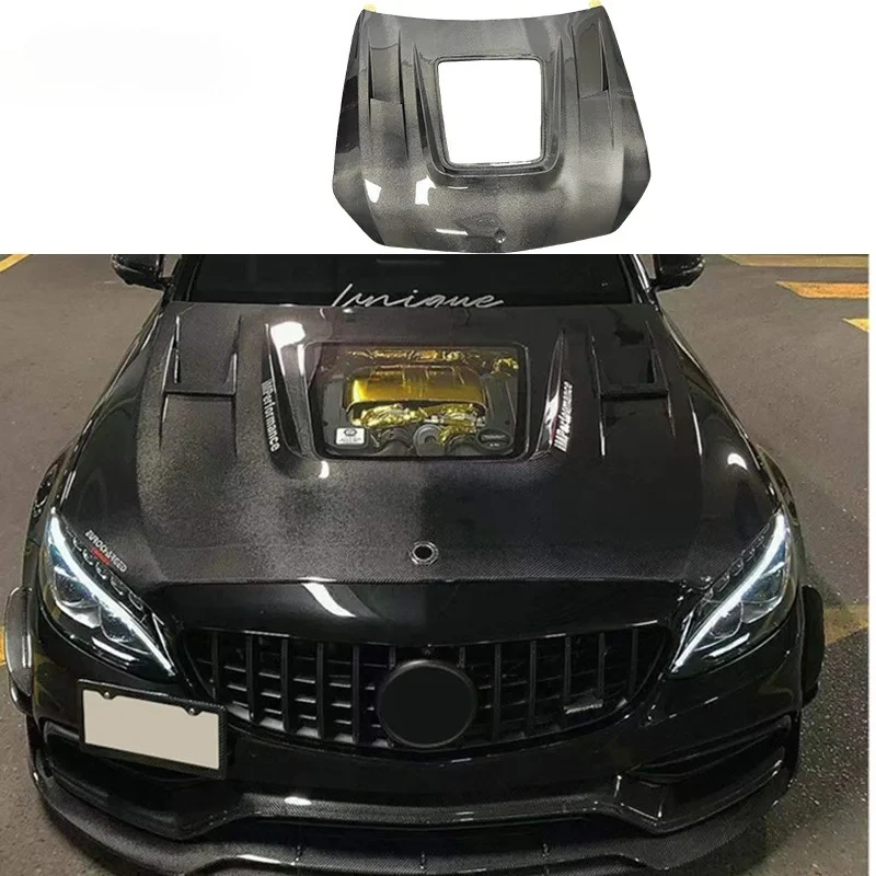 W205 C63 High Quality Carbon Fiber Engine Bonnet Hood  for Mercedes Benz C-Class W205 C63