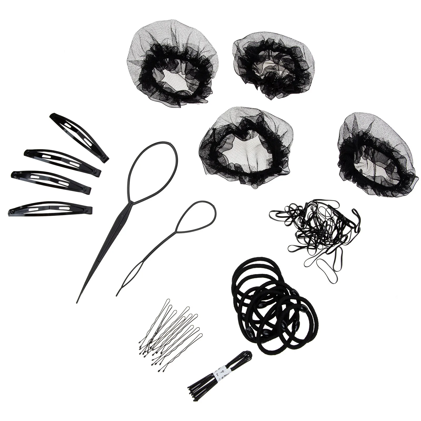 

Набор невидимых эластичных сеток для волос для женщин: нейлоновые сетки из нержавеющей стали с дышащей мелкой сеткой для балета, танцев и торжественных мероприятий