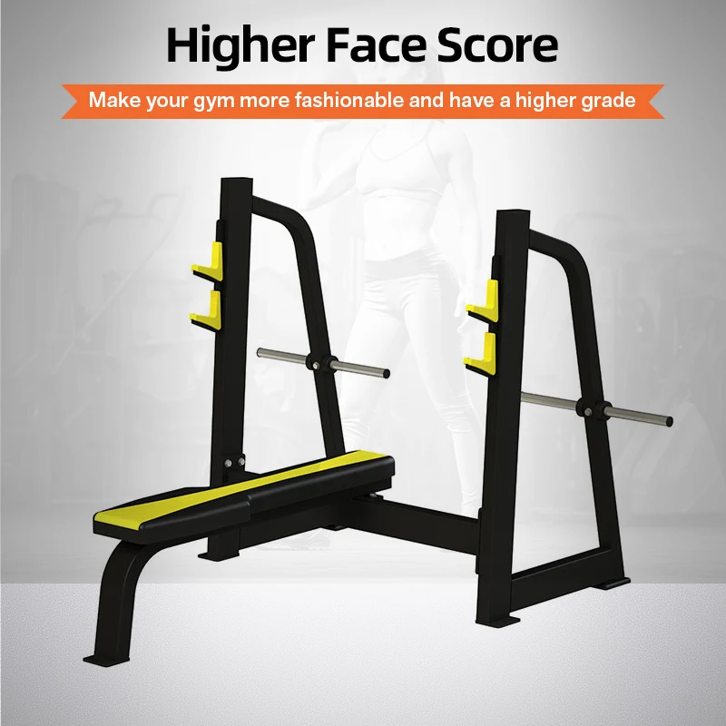 مقعد مسطح للياقة البدنية في صالة الألعاب الرياضية التجارية Zenbon عالي الجودة #4