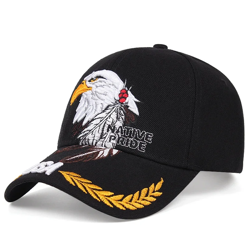 Fashion Cotton Baseball Caps For Men Eagle Embroidery Trucker Snapback Hats For Men Women Autumn Casual Sunscreen Golf Cap Male