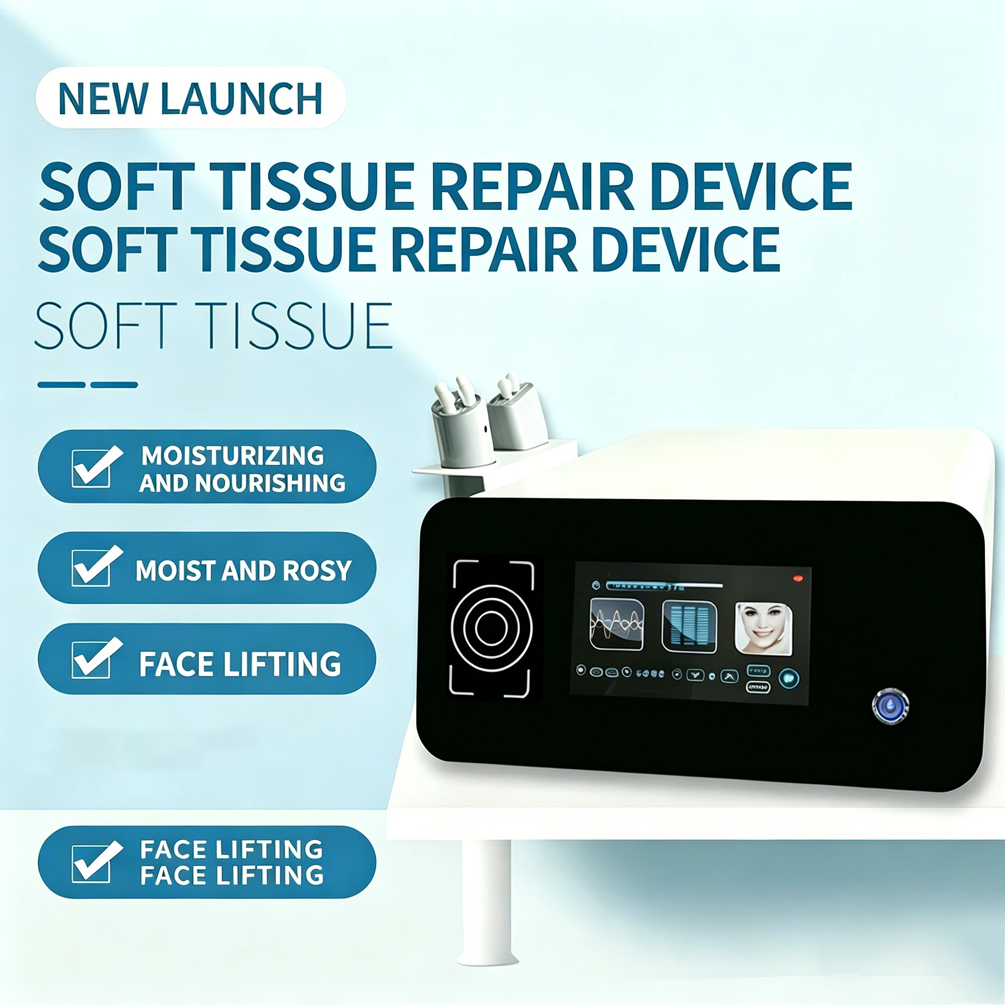 Facial Soft Tissue Repair Device RF Radiofrequency Lifting, Softening, Warming, Brightening And  Iasting