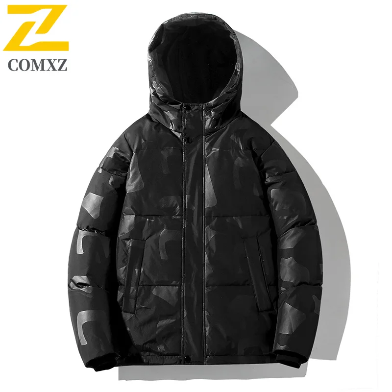 

Теплый белый утиный пуховик, модная легкая дорожная зимняя куртка в корейском стиле, уличный пуховик высокого качества, мужская одежда