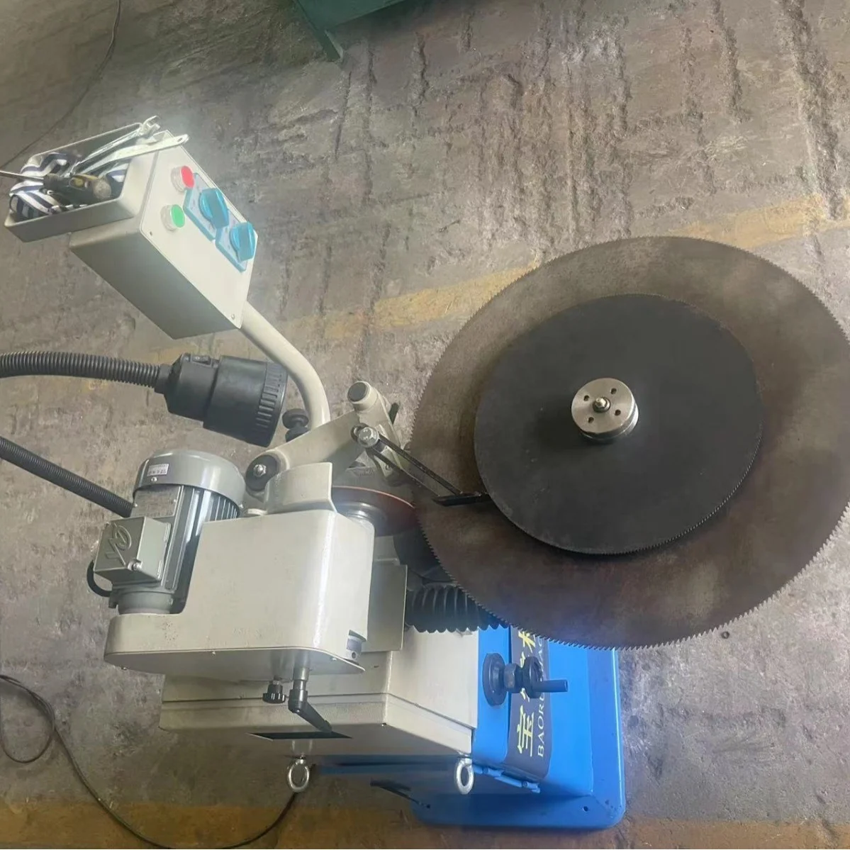 BR-450 HSS Circular Saw Blade for Semi-Auto Grinding Chamfering Slotting Sharpening Machine CNC Condition New Bearing Motor