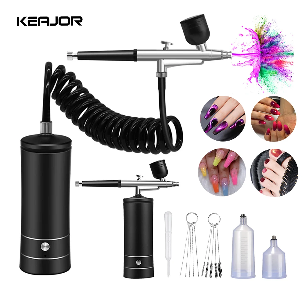 

Портативный аэрограф для украшения ногтей, компрессор, мини-беспроводной распылитель для дизайна ногтей, воздушная щетка, распылитель для печати ногтей, машина