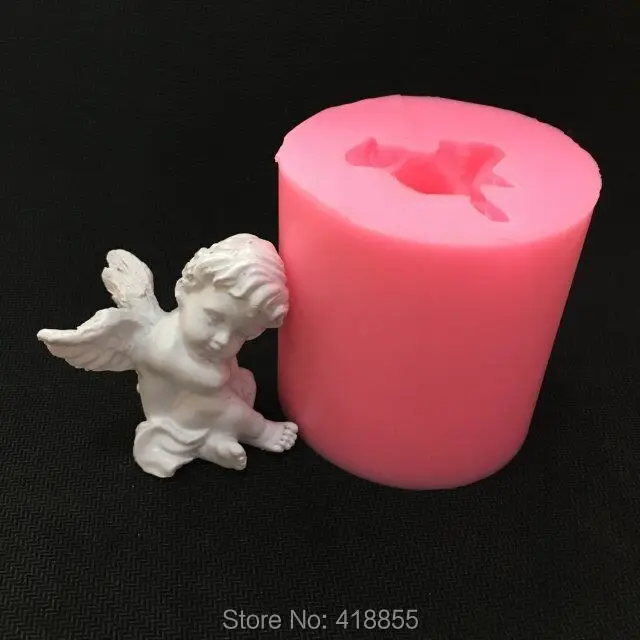 

3d Mold Silicone Soap Mold Cupid Angel Candle Molds Handmade Cute Baby Diy For Cake Decorations S6003 Moulds Rubber 001 PRZY