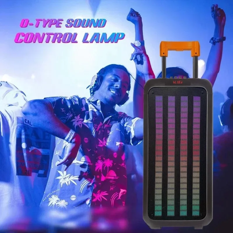 Ndr 1098 Лучшая портативная коробка Новейшие колонки Профессиональная сценическая машина Вечеринка Караоке 8-дюймовый аудио с уличным динамиком на тележке ma