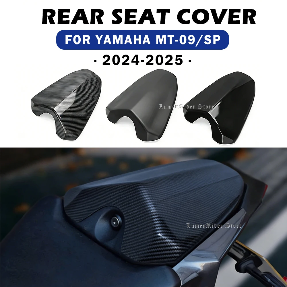 For YAMAHA MT-09 MT09 SP 2024 2025 Motorcycle Black Carbon Fiber Rear Seat Cowl Passenger Pillion Tail Fairing Cover