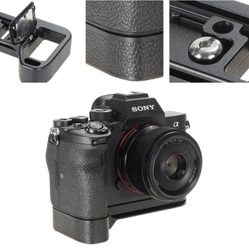 

For Sony Alpha 7R4 IV ILCE-7RM4 A7R4 A9II A92 Arca-Swiss RRS New A7M4 a74 Quick Release L Plate/Bracket Holder hand Grip