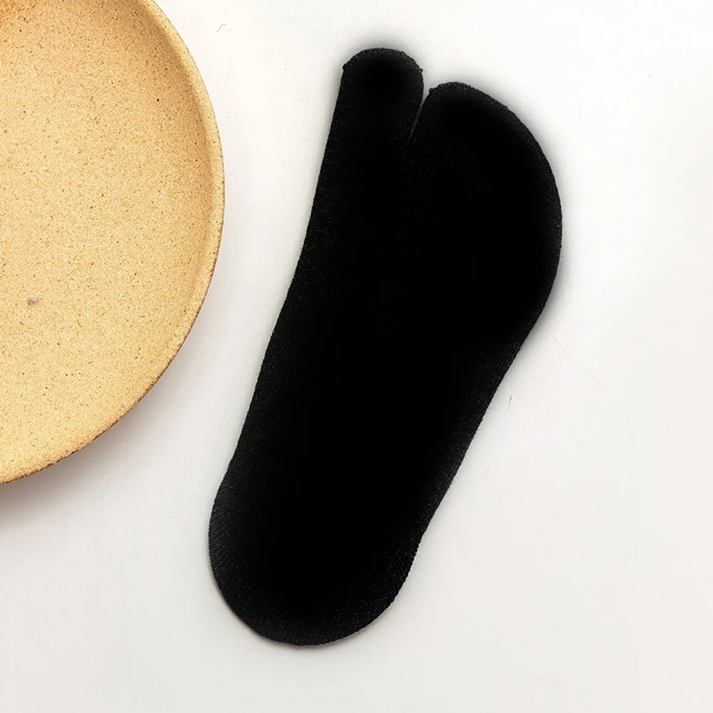 

3Pairs Non-Slip Toe Socks Big Toe Separator Comfortable Breathable Summer Slipper Socks for Men Women Black Grey White Flop Sock