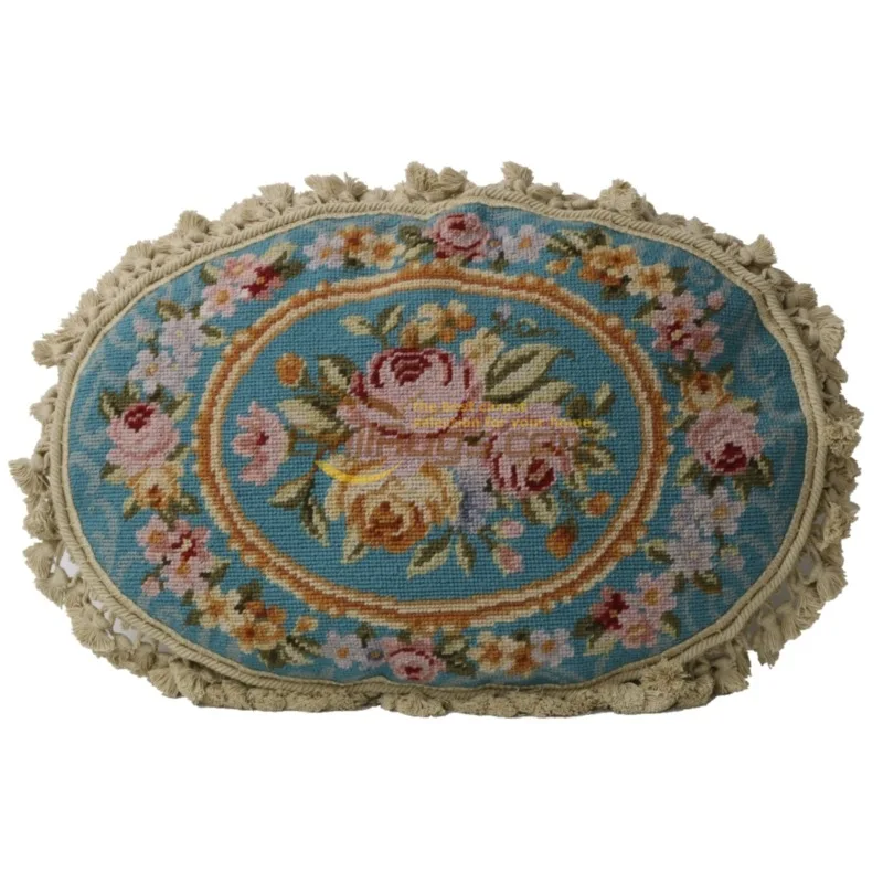 

Customized velvet pillow: Custom-Made Needlepoint Cushion for Your Living Room