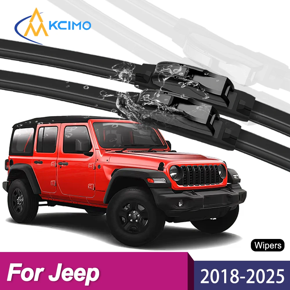 Verbessern Sie Ihr Scheibenwischersystem: 2 Stück Premium Ganzjahres-Wischerblätter für Jeep Wrangler JL 2018-2025 – Langlebig und garantiert klare Sicht