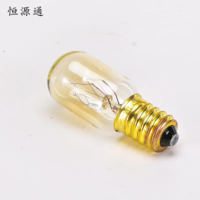 Ampoule LED à Filament de Tungstène pour Réfrigérateur, Lumière Jaune, E14 15W, Vente en Gros