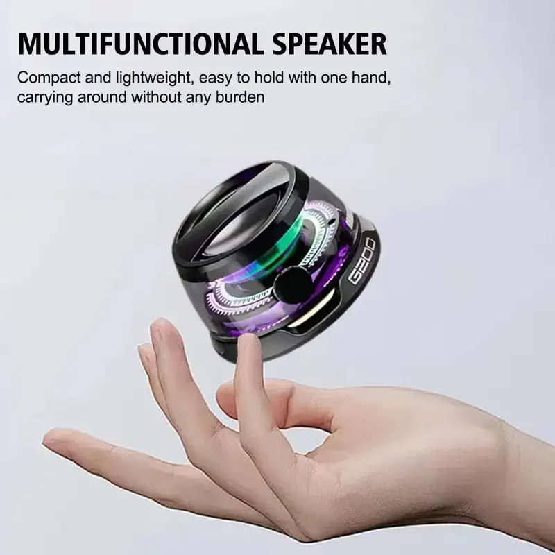 G200 Magnetic portable Bluetooth speaker mini sound box magnetic Bluetooth multifunctional RGB speaker Bluetooth 5.3 v1v1