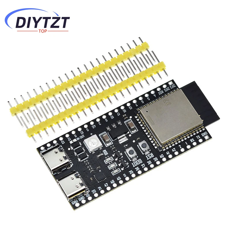 ESP32 / ESP32-S3 WiFi + Bluetooth Internet de las cosas Placa de desarrollo Dual tipo C Placa central ESP32-S3-DevKit C N16R8 para Arduino