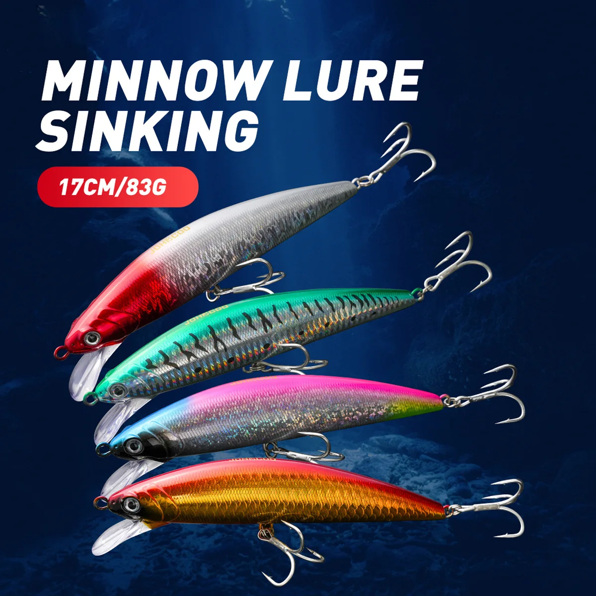 

Lure bait mold sea fishing boat fishing 17cm83g sinking minnow large gram weight fake bait bionic plastic