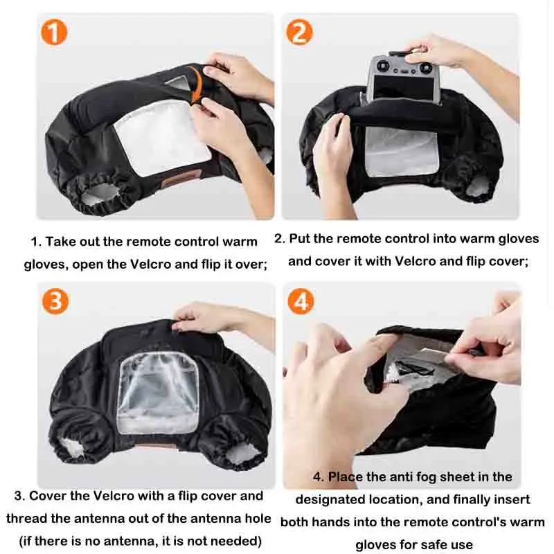 

Зимние теплые перчатки для дрона Mini 5 Pro, защитный чехол для контроллера DJI NEO/Mini 4 pro, ветрозащитные, теплые, защитные перчатки для улицы