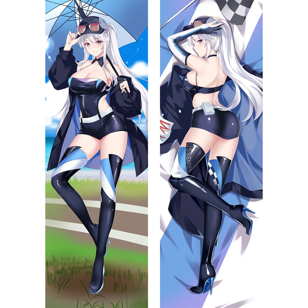 

Azur lane USS Enterprise Hugging Body Pillowcase Otaku Pillow Case Cover Double-Sided Cushion Dakimakura Cover