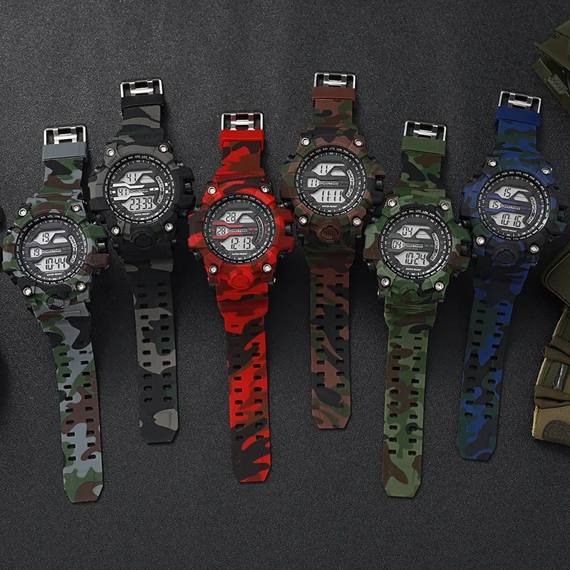 YIKAZE Sports Watches for Man Luminous Men's Sport Digital Watch Waterproof Electronic Wristwatch for Kids Children Student