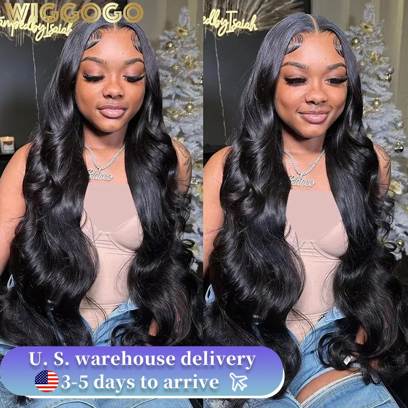 HD Full 13X6 Transparent Body Wave Lace Frontal Wigs 36 Inch Preplucked 13X4 Front Human Hair Closure Glueless Wig 210% For Wome