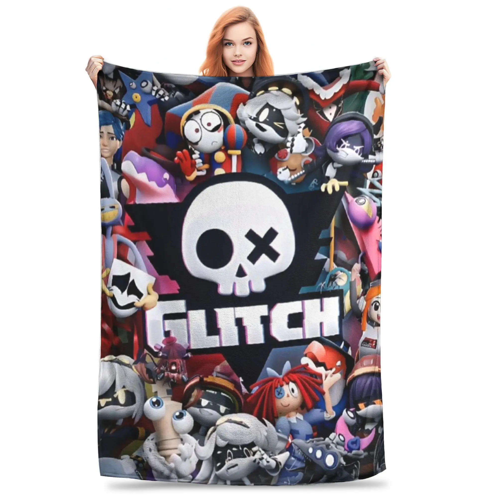 

Фланелевое одеяло Chibis Murder Drones Uzi Doorman Нечеткие теплые плюшевые одеяла Мягкое постельное белье для кровати Гостиная Домашний диван