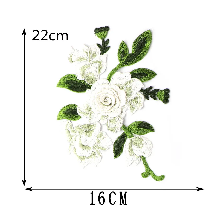 1pcs Embroidered Sewing on Flower Patch Stickers for Clothes Badge Sewing Fabric Applique Supplies