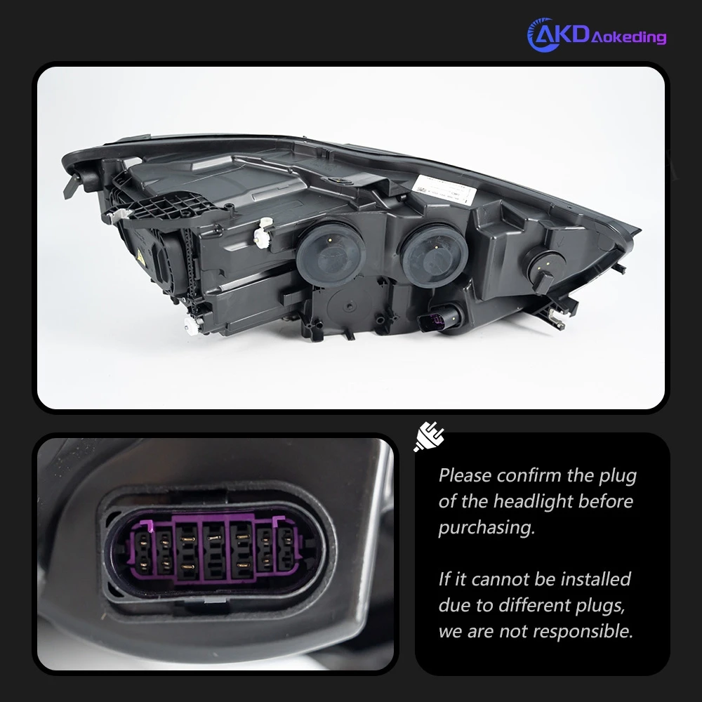 Car For Audi A6 2012-2015 C7 Upgrade A7 Design 12V Headlights DRL Hella LED Bi Xenon Bulb Fog Lights Car Accessory H7 Head Lamp