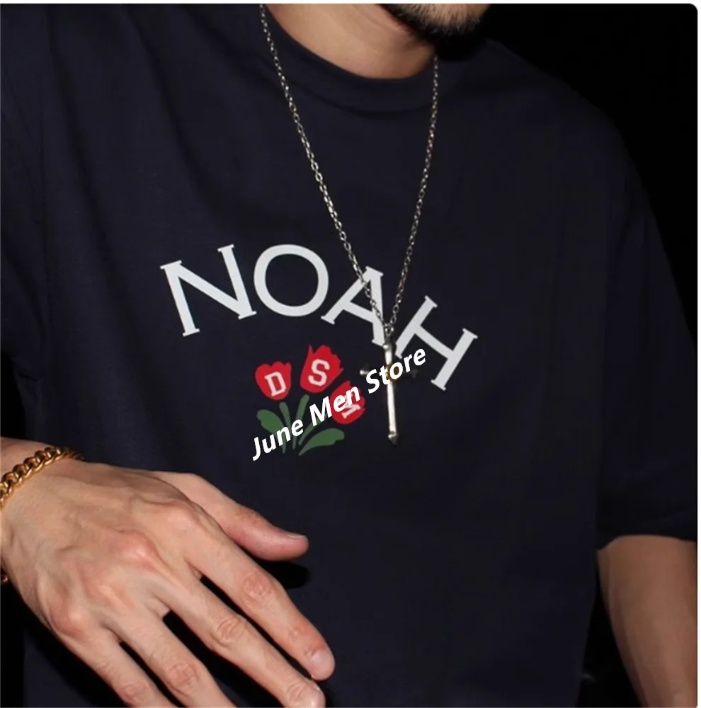 (Uniqlo） NOAH American style Cotton Tshirt For Men Streetwear Tshirt Women T Shirt Summer Men Cotton Oversized Men Clothing