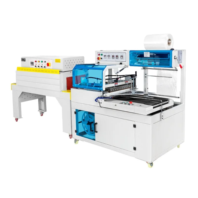 Cosmetics gift box sealing, heat shrinkable packaging, automatic heat shrinkable film packaging machine plastic
