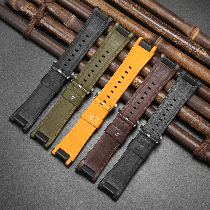 Leather Watch Band Suitable For Casio GST-B210 GST-B100 S130 W300GL 400G W330 GST-W120 Men Rubber Strap Watch accessories