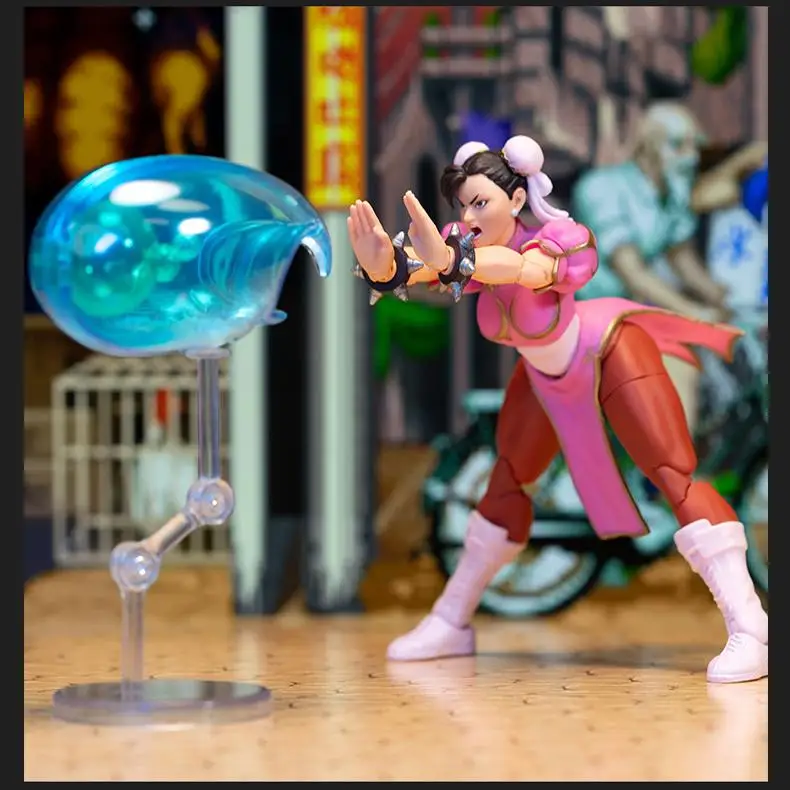 In Stock Jada toys 6-inch DIY Street Fighter 2 SDCC limited edition Spring Pink Action Figure Model Toys