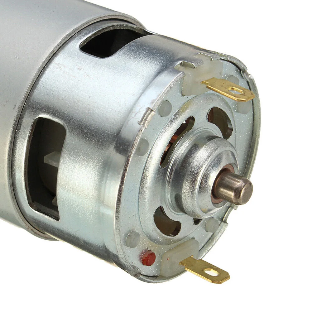 DC 775 Motor 12V-36V Electric Gear Motor High Torque 3500-9000RPM Low Noise Ball Bearing With Cooling Fan Electronic Components