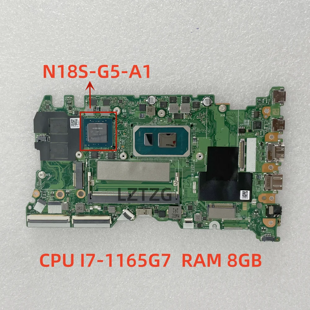 Imagem -02 - Placa-mãe Portátil para Lenovo Thinkbook 14 g2 Itl Cpu I71165g7 Ram 8g Uma N18s-g5-a1 Mx450 2g 100 Teste ok