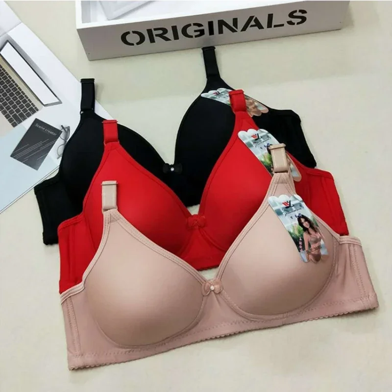 Women Thin Underwear Seamless Bra Sexy Push Up Bralette Underwear Wireless Female Mother Lingerie Size From 34/75 To 42/95