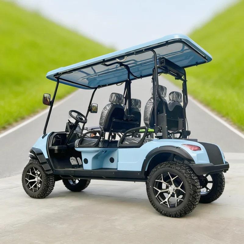 الصينية 2 4 6 8 10 مقاعد عربات الغولف الكهربائية عربات التي تجرها الدواب التخصيص على الطرق الوعرة 4 عجلة محرك عربة جولف للبيع