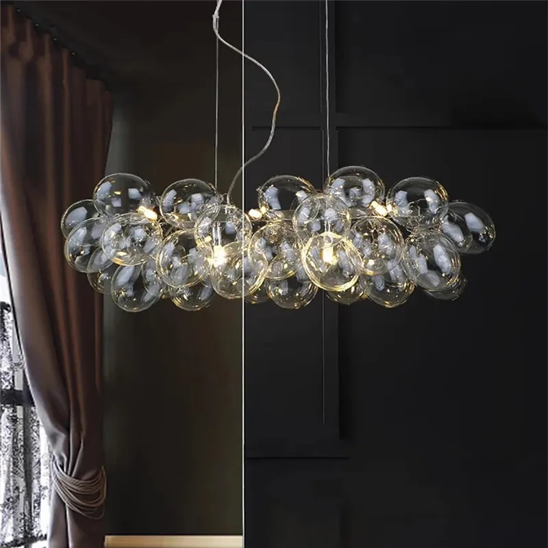 Gross Grande pendant lamp led Glass Bubble Hanging Light Creative balloon light Living Room Decor cloth shop lounge room lamp