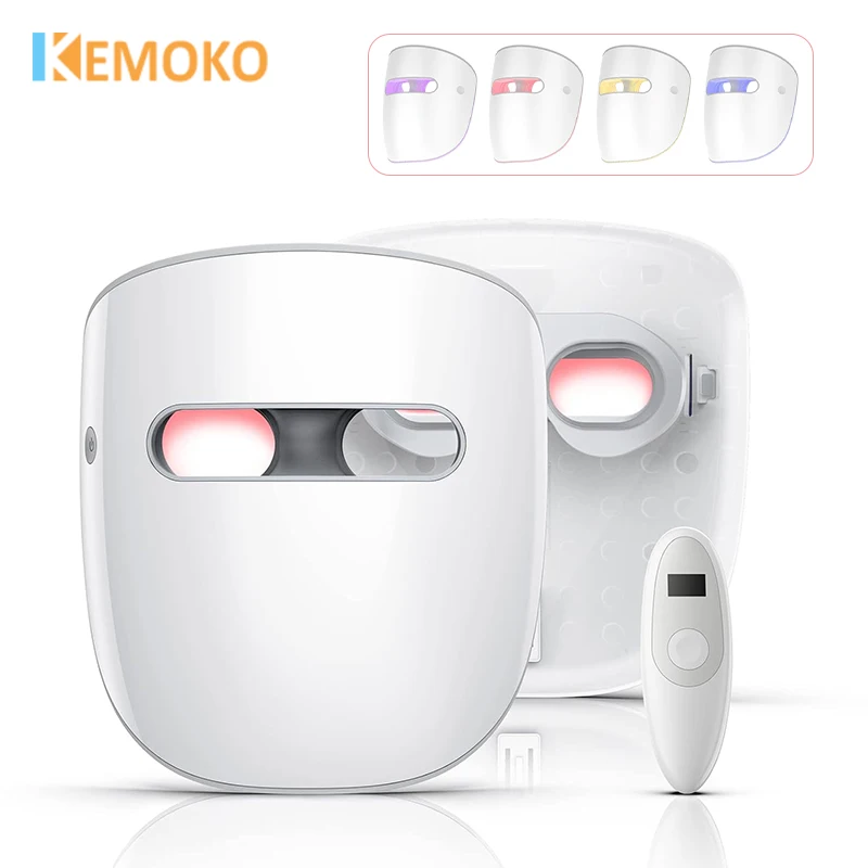 

4 Colors LED Light Facial Mask Photon Therapy Beauty Skin Rejuvenation Anti Acne Beauty Device Face Lifting Firm Massager Beauty