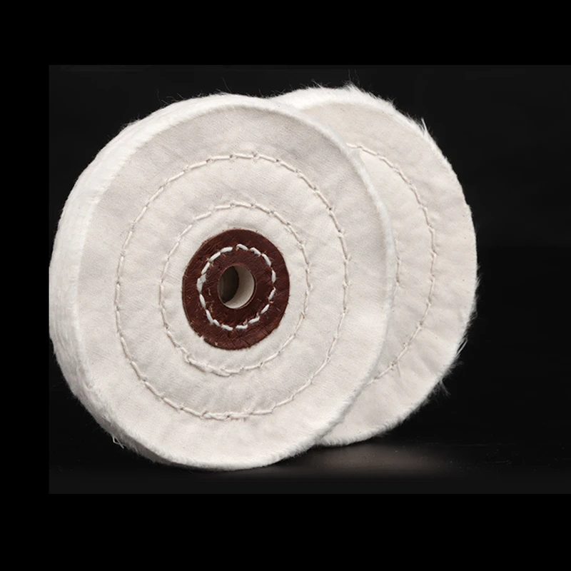 1pc 3/4/5'' Wheels Buffing Polishing Wheel Cotton Lint Cloth Buffing Wheel Mirror Polishing Wheel Grinder Pad Abrasive Tool
