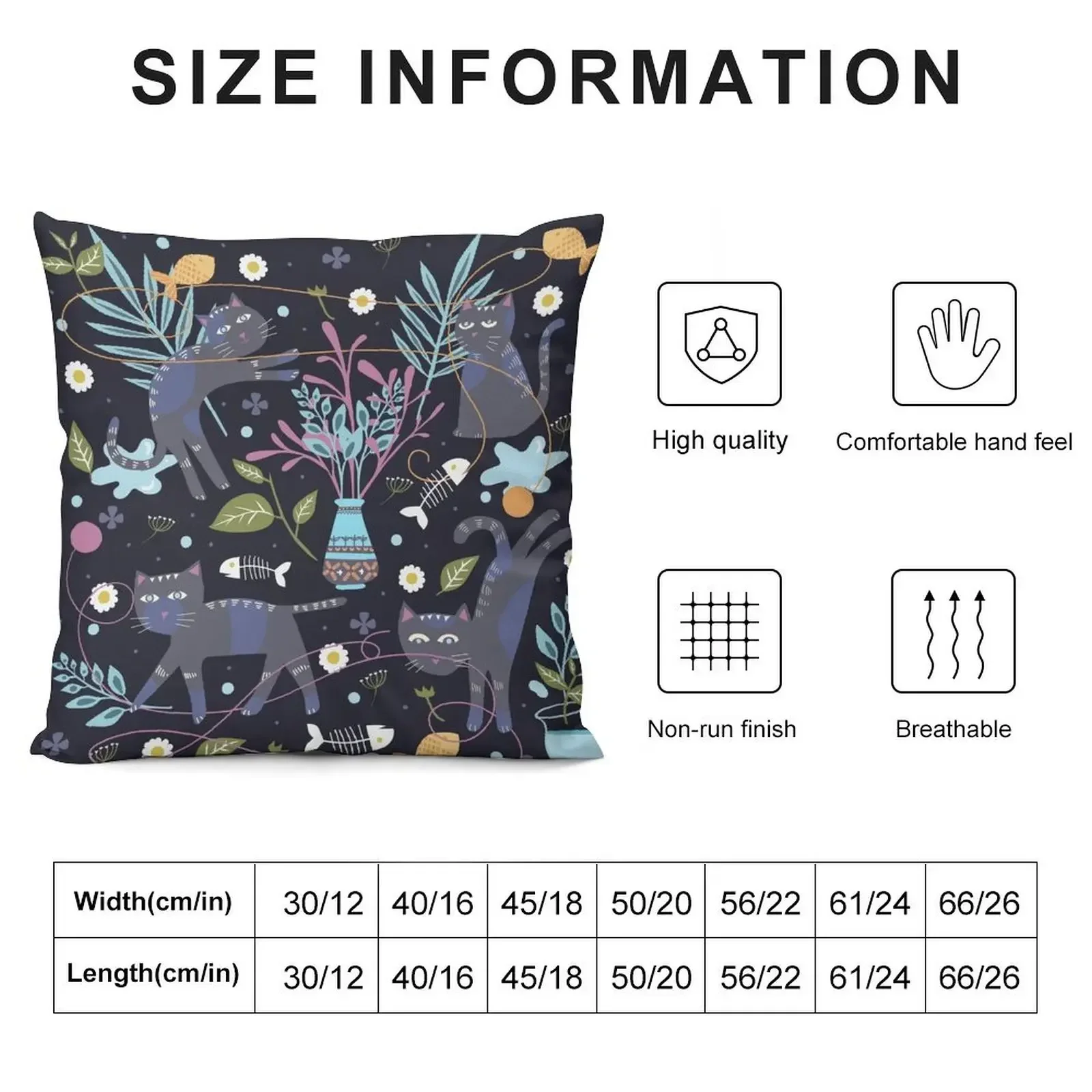 cute black cats night activity Throw Pillow Decorative Pillow Covers For Sofa christmas supplies Christmas Pillowcase pillow