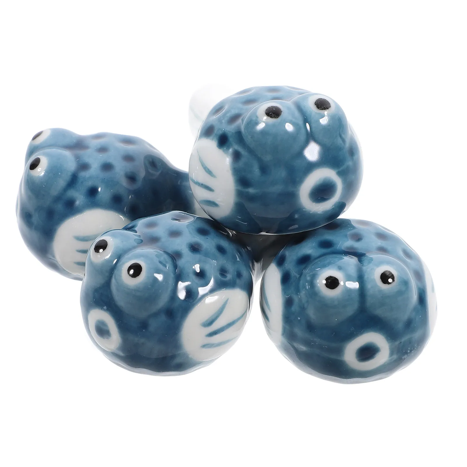 

4 Pcs Chopstick Holder Ceramic and Spoon Holders Chopsticks Kawaii Japanese Stand Rest Cute Reusable Table