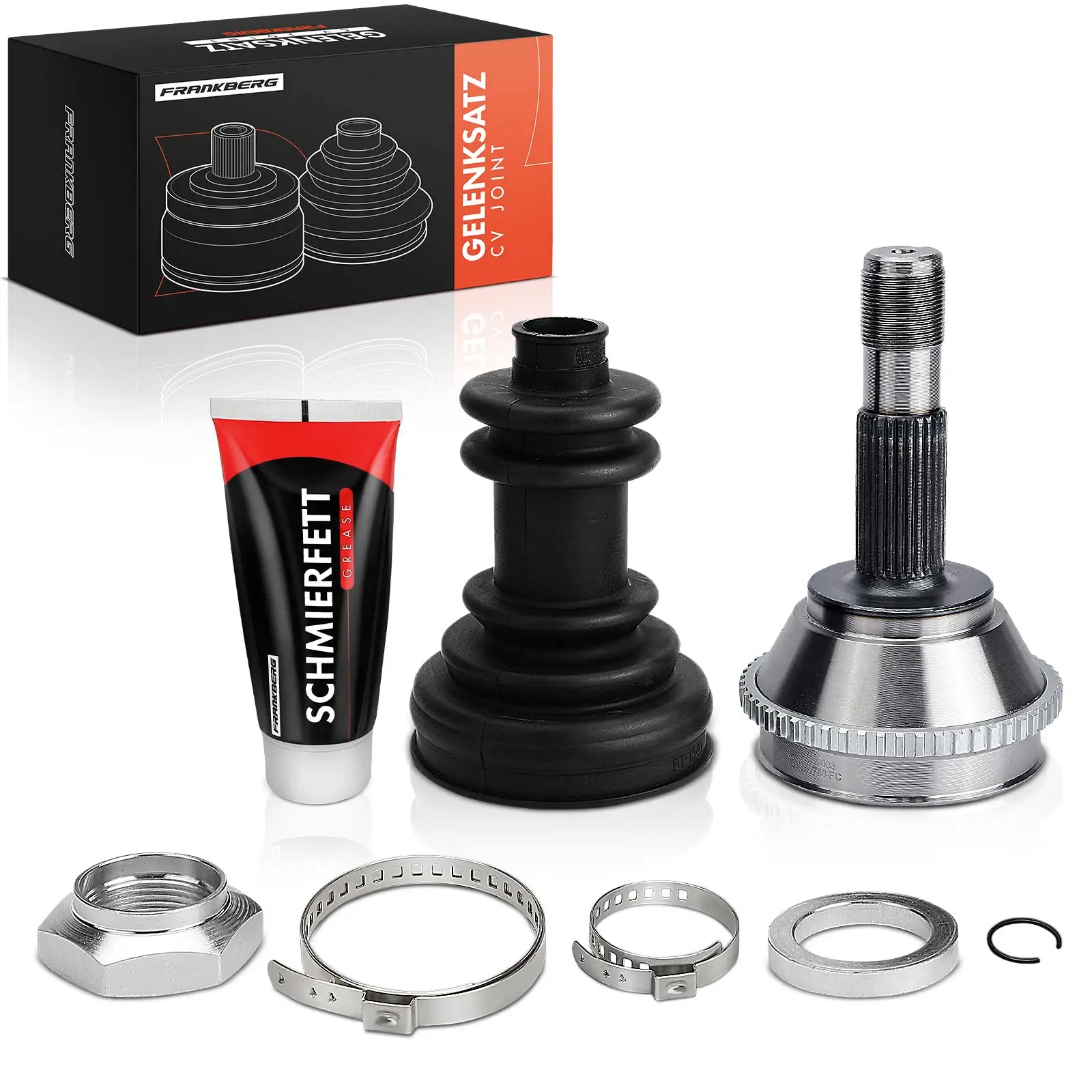 Frankberg 1x Ensemble de joints d'arbre de transmission essieu avant pour Citroën Jumper Fiat Ducato Peugeot Boxer 1495537080 9566722180 3272CJ