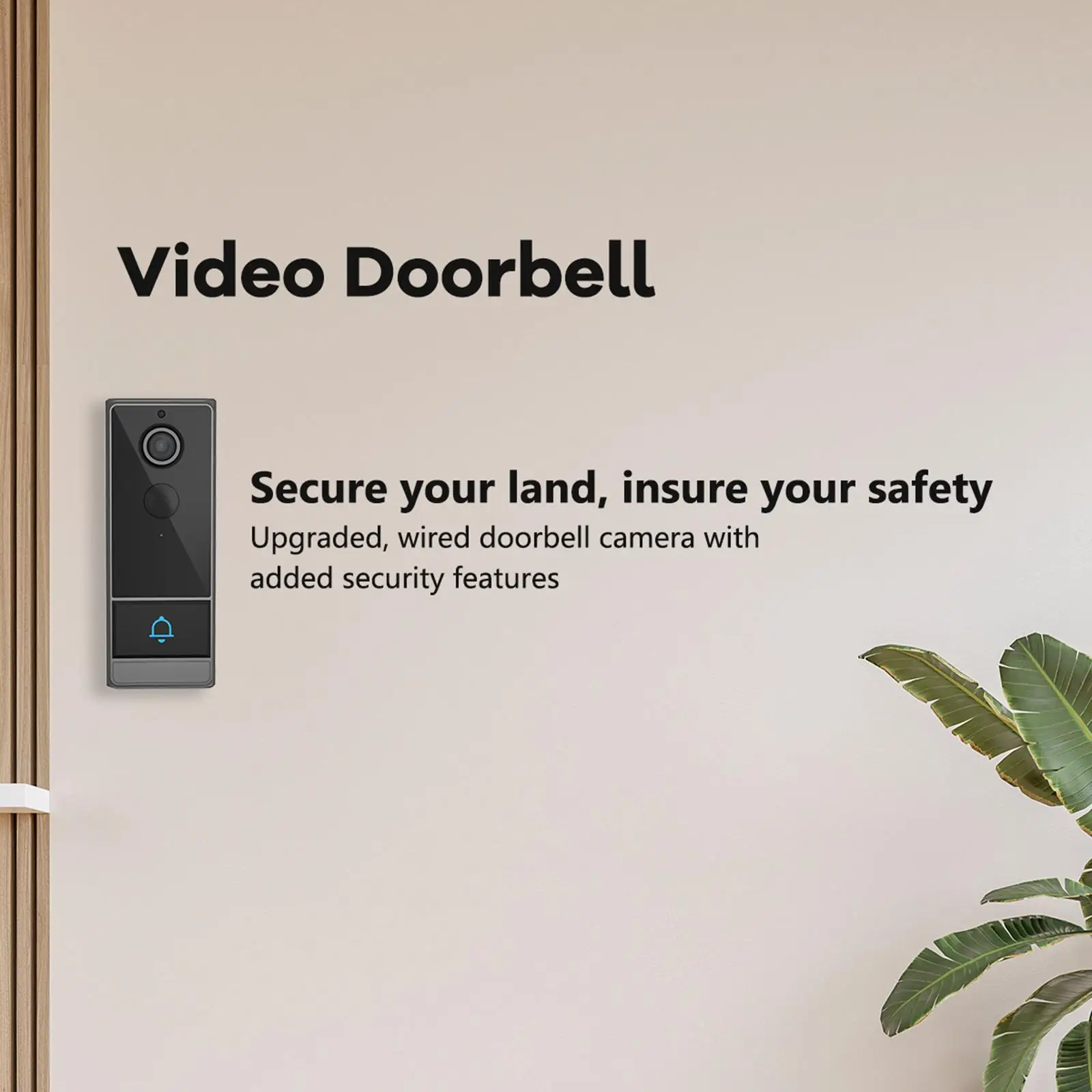 720P Video Doorbell Camera Wireless Live View Night Visible Accessories Home