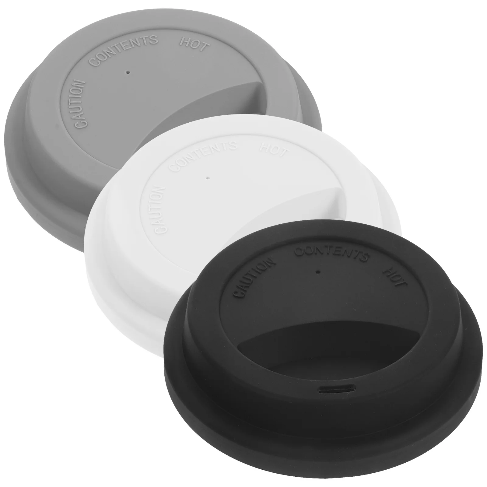 

3 Pcs Mugs Heat-resistant Cup Covers Coffee Lid Replacement Lids for Glass Cups Silicone