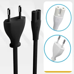 Euro Power Cord Premium 2-Prong EU power Cable for Apple TV,PS4,PS5,Xbox,Printer,laptop replacement power cord 18AWG Copper