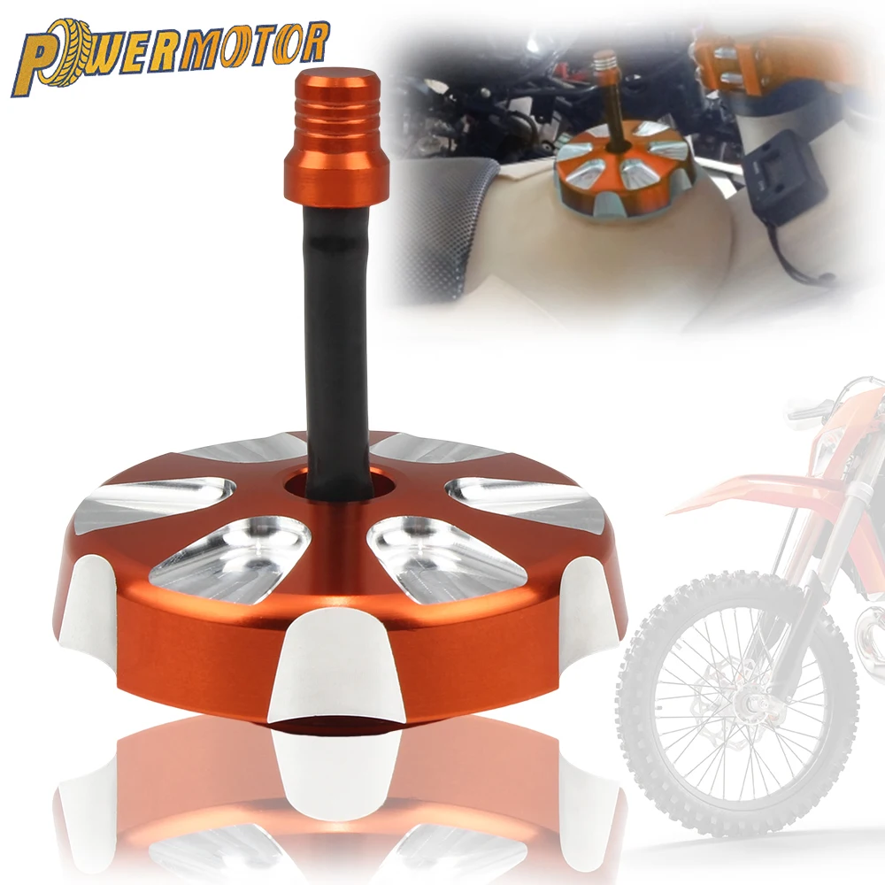 Motorcycle Universal CNC Tank Covers With Cap Breather Vent for KTM EXC XC SX XCW SXF EXCF 2012-2023 Motocross Accessories