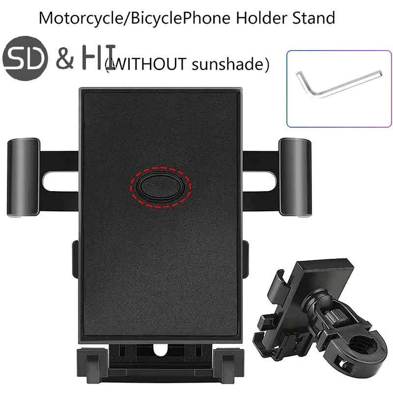 1Pcs Motorcycle Phone Holder Stand Bicycle Mobile Phone Holder Mount GPS Support Shockproof Bracket