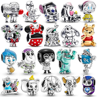 Charms Silver 925 Disney Series Pendants Charm Beads Fits Bracelet Bangle Necklace For Women Luxury DIY Jewelry Party Fine Gifts