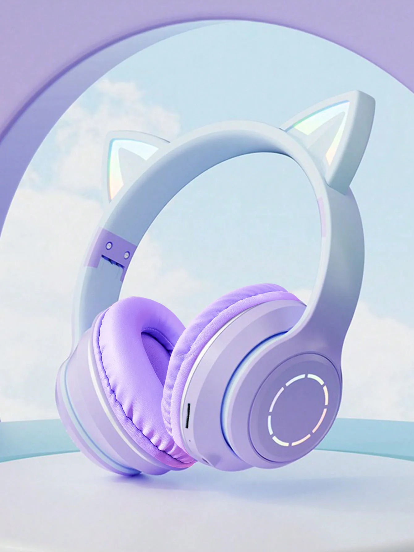 

GEFENIS Cat Ears Headband Bluetooth Headphones New Wireless Bluetooth Headphones
